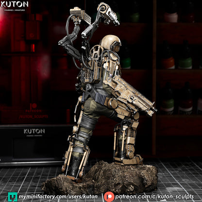 Major William Cage Statue 3D-Printed Kit