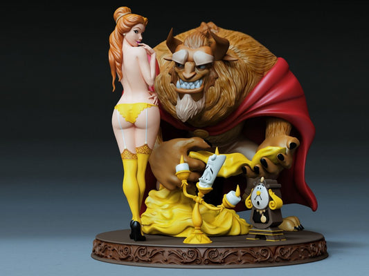 Beauty & The Beast Statue