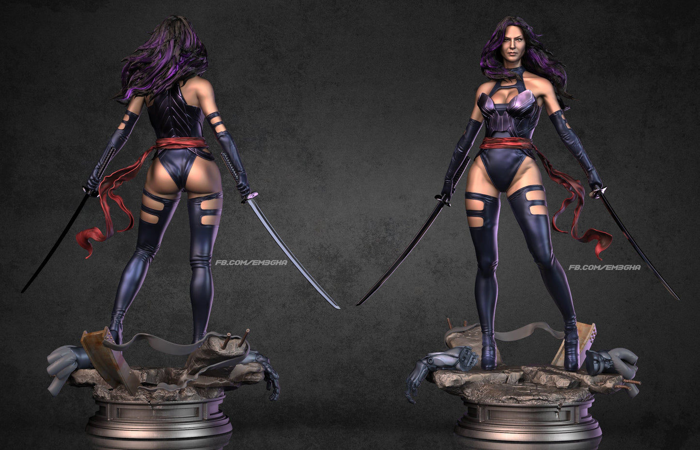 Psylocke Statue