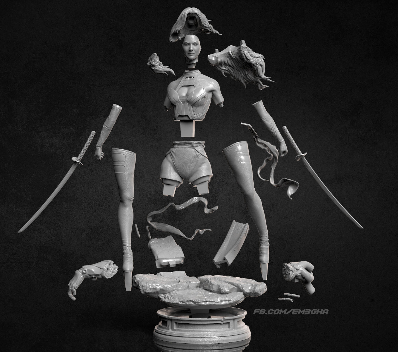 Psylocke Statue