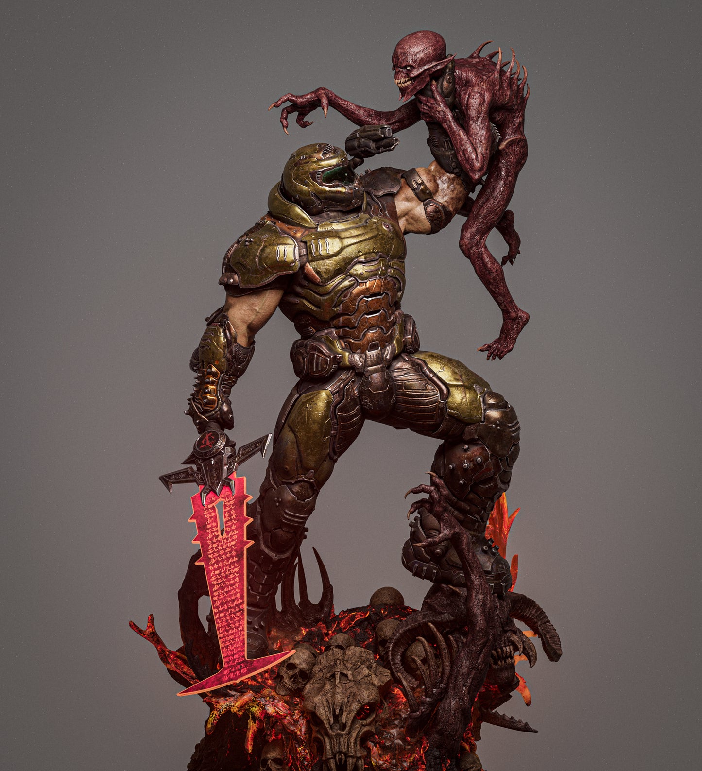 Doom Slayer Statue